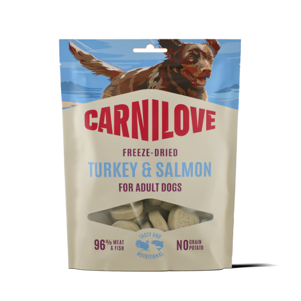 Carnilove Carnilove Freeze Dried Salmon Turkey Adult pet food packaging