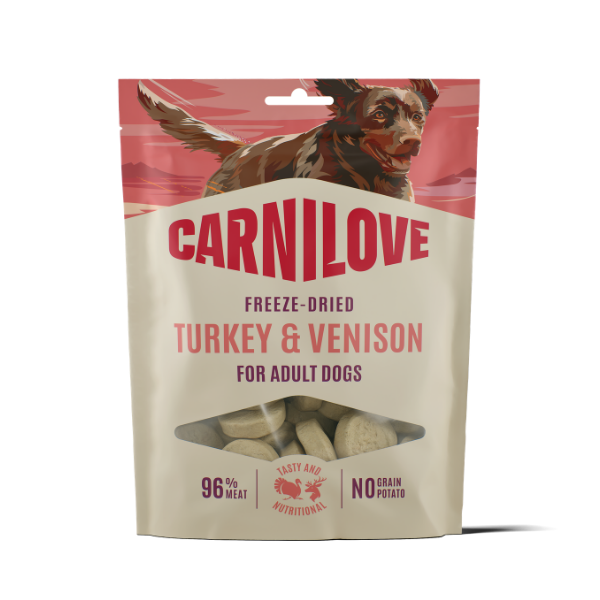 Carnilove Carnilove Freeze Dried Turkey Venison Adult pet food packaging