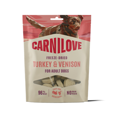 Carnilove Carnilove Freeze Dried Turkey Venison Adult pet food packaging