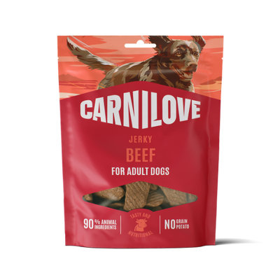 Carnilove Carnilove Jerky Fillets Beef Adult Wet Dog pet food packaging