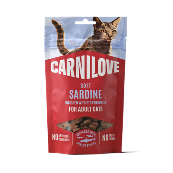 Carnilove Carnilove Soft Strawberries Chicken Liver Sardine pet food packaging