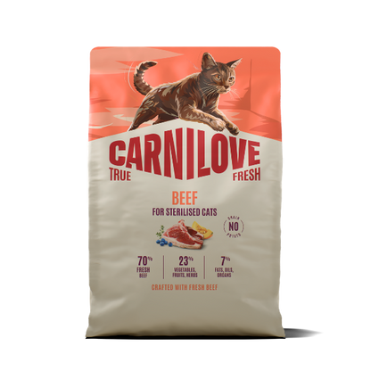 Carnilove True Fresh Kitten Dry Cat Food - Beef