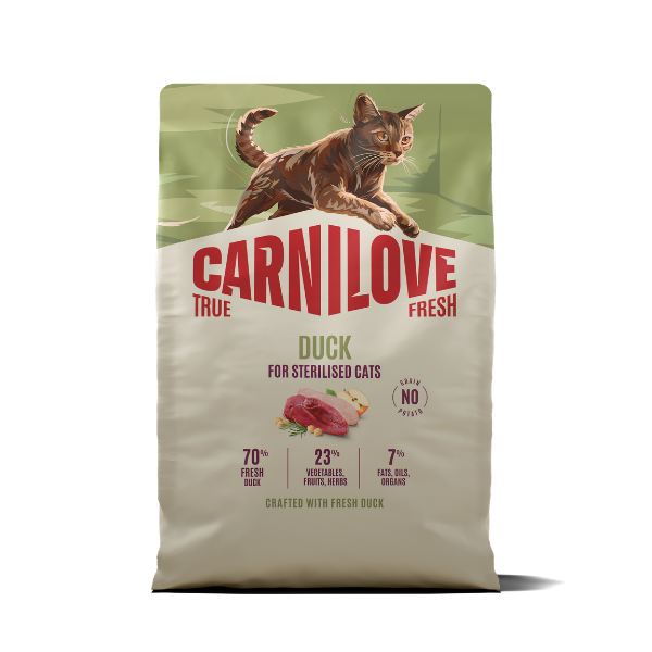 Carnilove Carnilove True Duck Adult Dry Cat Food pet food packaging