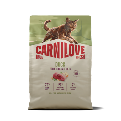 Carnilove Carnilove True Duck Adult Dry Cat Food pet food packaging