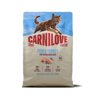 Carnilove Carnilove True Turkey Adult Dry Cat Food pet food packaging