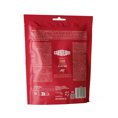 Carnilove Sensitive Grain Free Crunchy Dog Treats  - Lamb with Cranberries - 200g