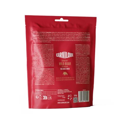 Carnilove Adult Crunchy Dog Treats - Wild Boar with Rosehips - 200g
