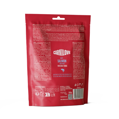 Carnilove Grain Free Semi Moist Soft Dog Treats - Salmon with Thyme - 200g
