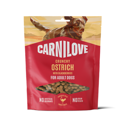Carnilove Carnilove Crunchy Ostrich Blackberries Adult pet food packaging