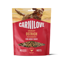 Carnilove Adult Crunchy Dog Treats - Ostrich with Blackberries - 200g