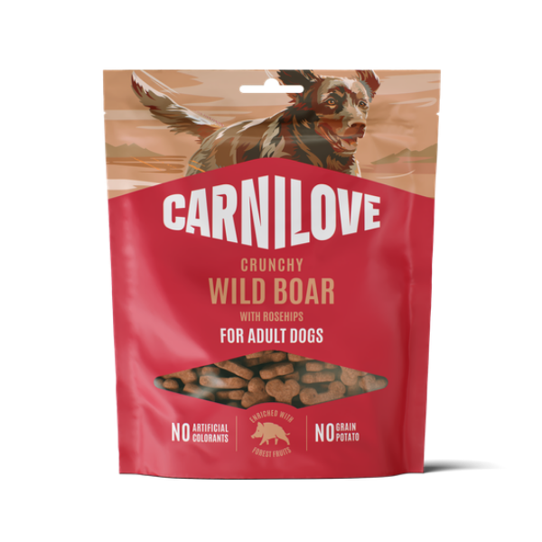 Carnilove Carnilove Crunchy Rosehips Boar Adult Treat pet food packaging