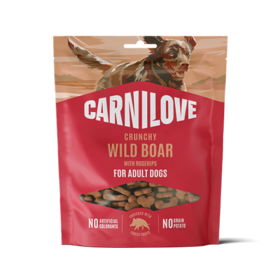 Carnilove Carnilove Crunchy Rosehips Boar Adult Treat pet food packaging