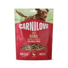 Carnilove Grain Free Semi Moist Soft Dog Treats - Quail with Oregano - 200g