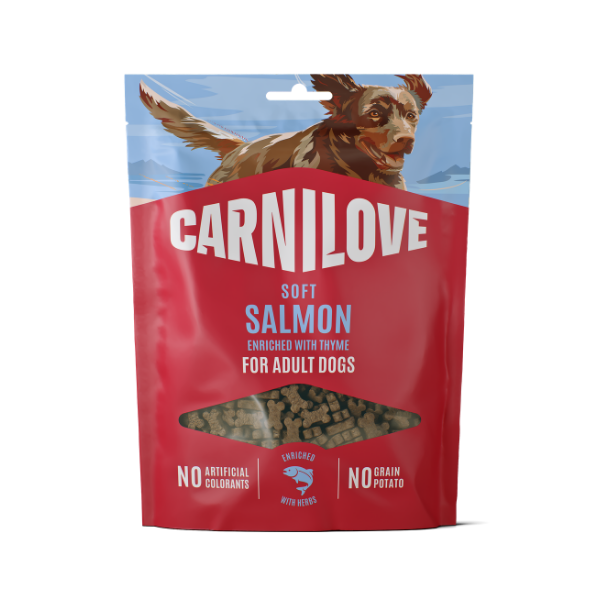 Carnilove Carnilove Grain Free Semi Moist Soft Thyme Salmon pet food packaging