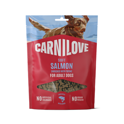 Carnilove Carnilove Grain Free Semi Moist Soft Thyme Salmon pet food packaging