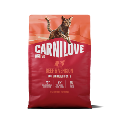 Carnilove Carnilove Beef Venison Adult Dry Cat Food pet food packaging