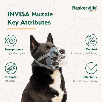 Baskerville INVISA Dog Muzzle - Size 4