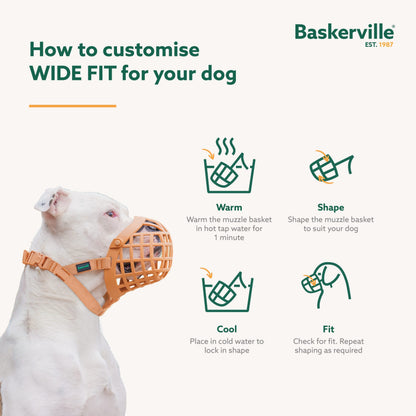 Baskerville Wide Fit Dog Muzzle - Size 2