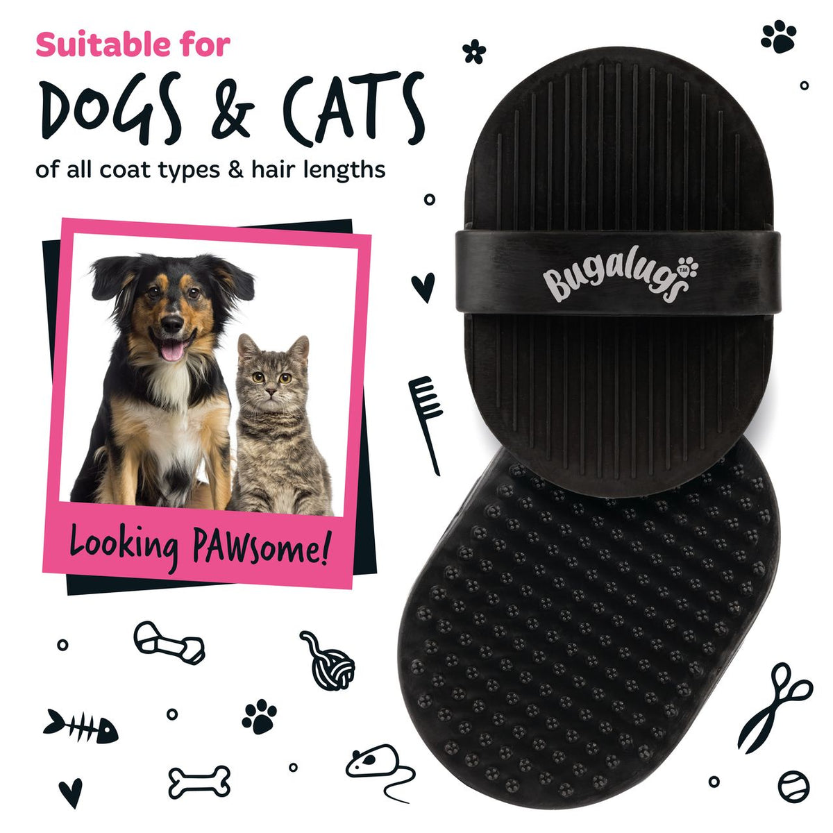 Bugalugs Bath Brush - Black