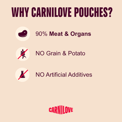 Carnilove Adult Wet Cat Food Pouches - Multipack in Jelly