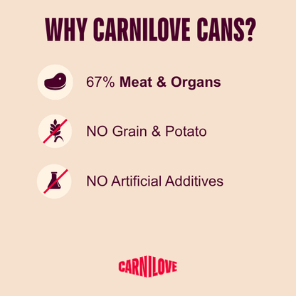 Carnilove Adult Wet Dog Food Tins - Lamb & Wild Boar - 6x400g Cans