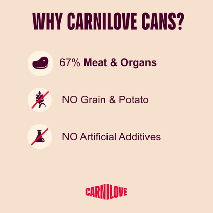 Carnilove Puppy Wet Dog Food Tins - Turkey & Salmon - 6x400g Cans