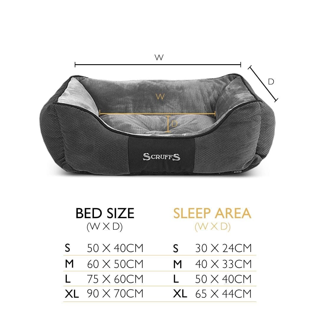 Scruffs Chester Box Dog Bed - Graphite Grey