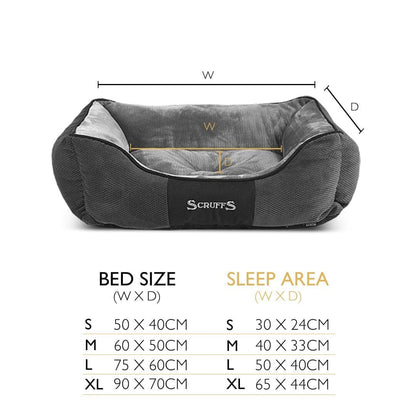 Scruffs Chester Box Dog Bed - Graphite Grey