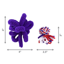 KONG Cat Active Rope Red & Purple Cat Toy