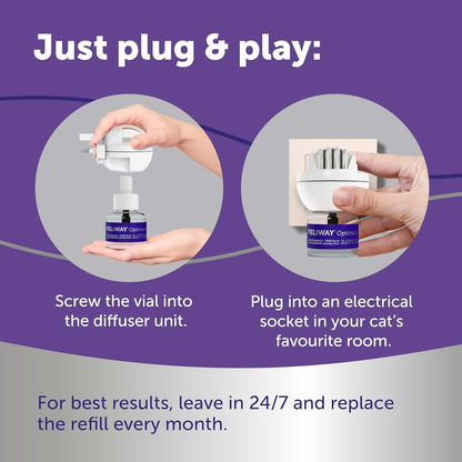Feliway Optimum Starter Pack (Diffuser & Refill) - 48ml