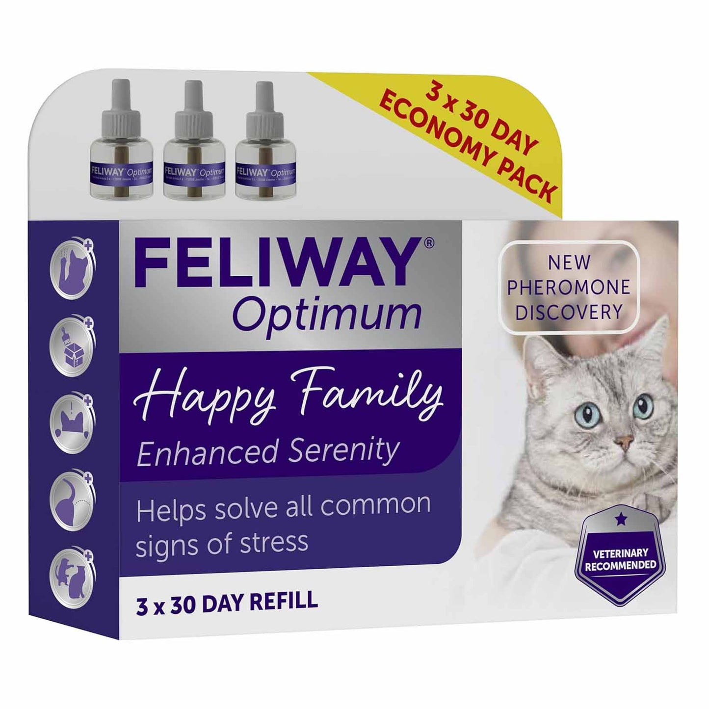 Feliway Optimum Refill 3 pack - 48ml