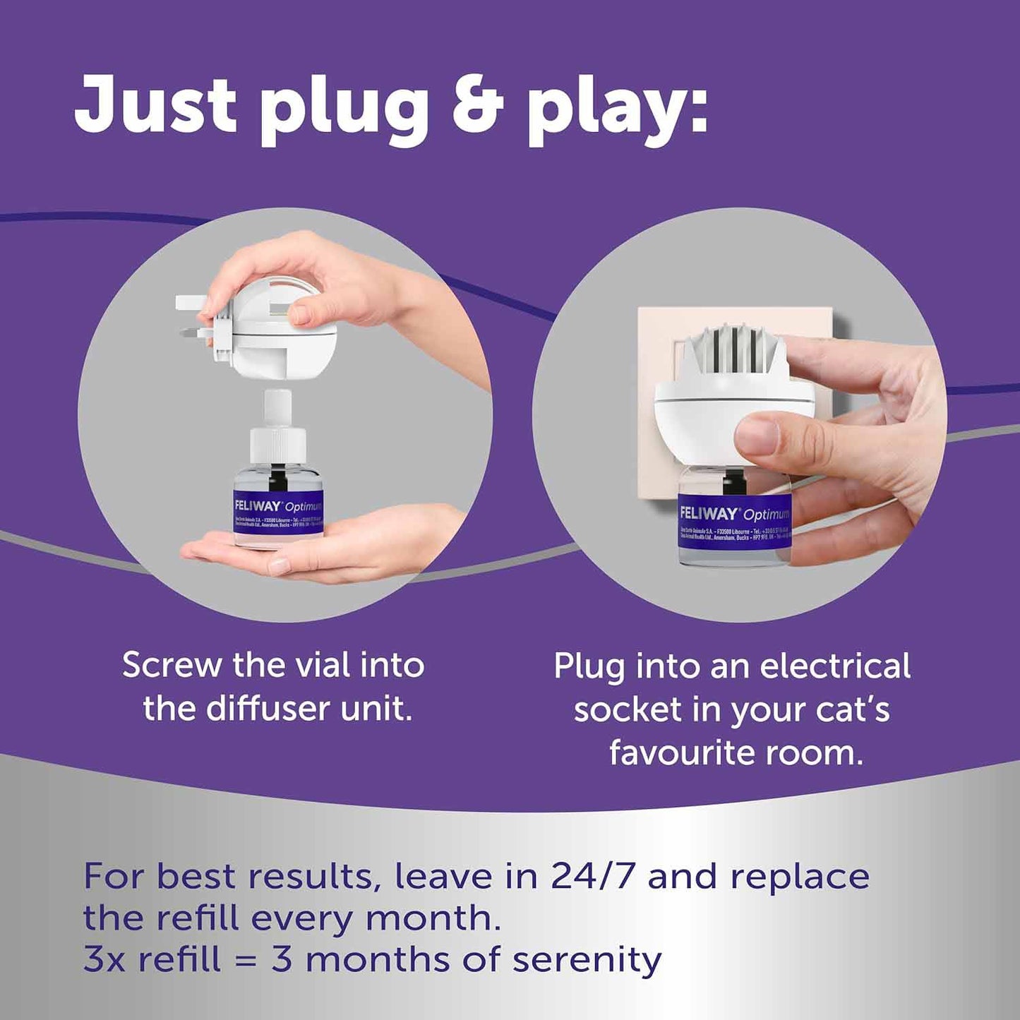Feliway Optimum Refill 3 pack - 48ml