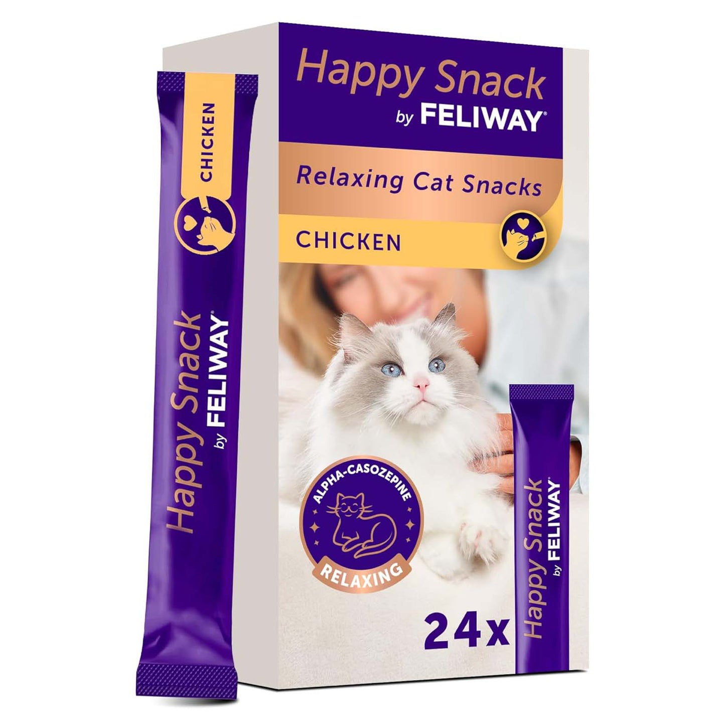 Happy Snack by Feliway - Chicken - 24 sticks