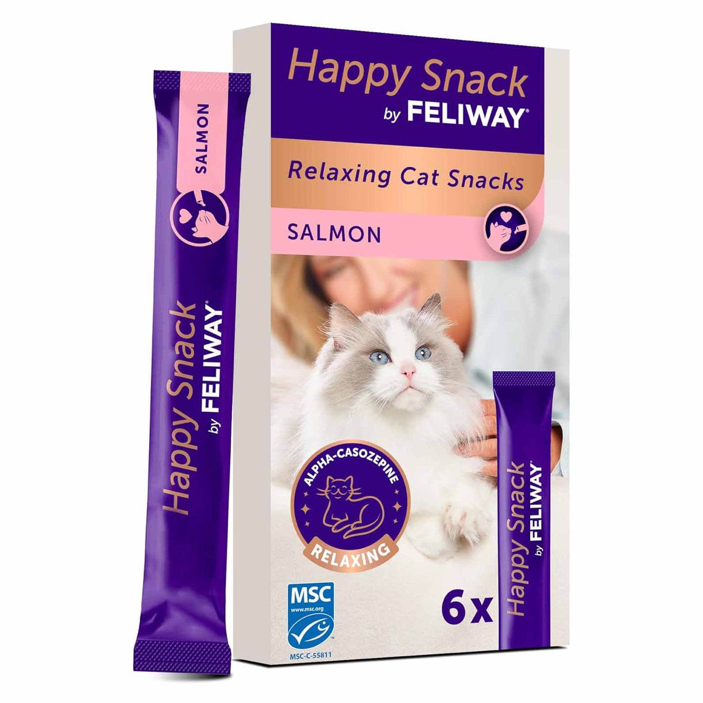 Happy Snack by Feliway - Salmon - 6 sticks