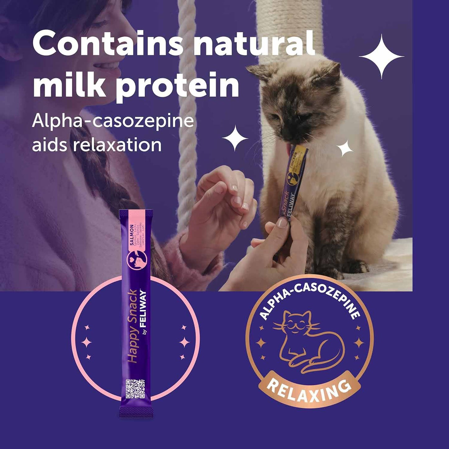 Happy Snack by Feliway - Salmon - 6 sticks