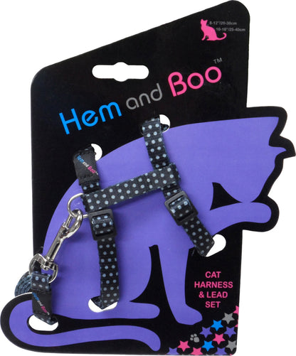 Kitty & Co Snag-Free Spotty Cat Harness & Lead Set