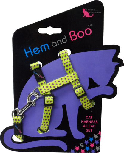Kitty & Co Snag-Free Spotty Cat Harness & Lead Set