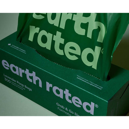 Earth Rated Large Poo Bags - Lavender - 300 Pack