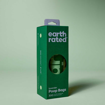 Earth Rated Large Poo Bags - Lavender - 300 Pack
