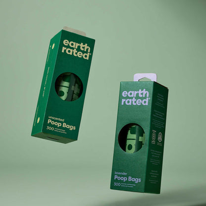 Earth Rated Large Poo Bags - Lavender - 300 Pack