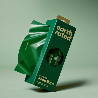 Earth Rated Large Poo Bags - Unscented - 300 Pack