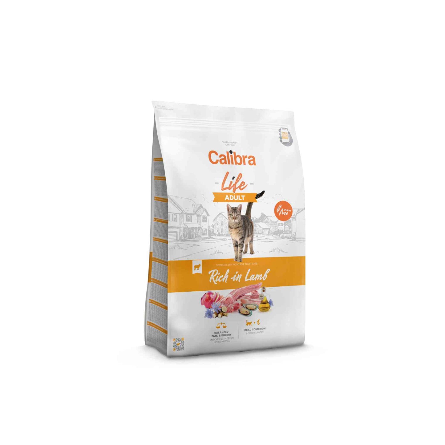 Calibra Life Adult Dry Cat Food - Lamb