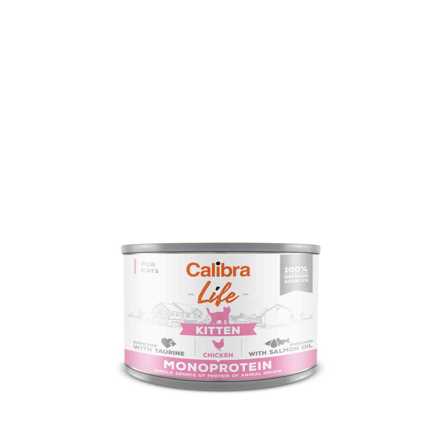 Calibra Life Kitten Wet Cat Food - Chicken - 6 x 200g Cans