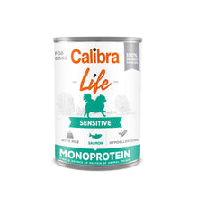 Calibra Life Sensitive Adult Wet Dog Food - Salmon - 6 x 400g Cans