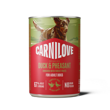 Carnilove Adult Wet Dog Food Tins - Duck & Pheasant - 6x400g Cans