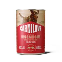 Carnilove Adult Wet Dog Food Tins - Lamb & Wild Boar - 6x400g Cans