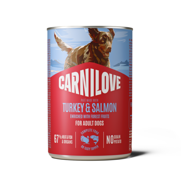 Carnilove Carnilove Salmon Turkey Adult Wet Dog Food pet food packaging