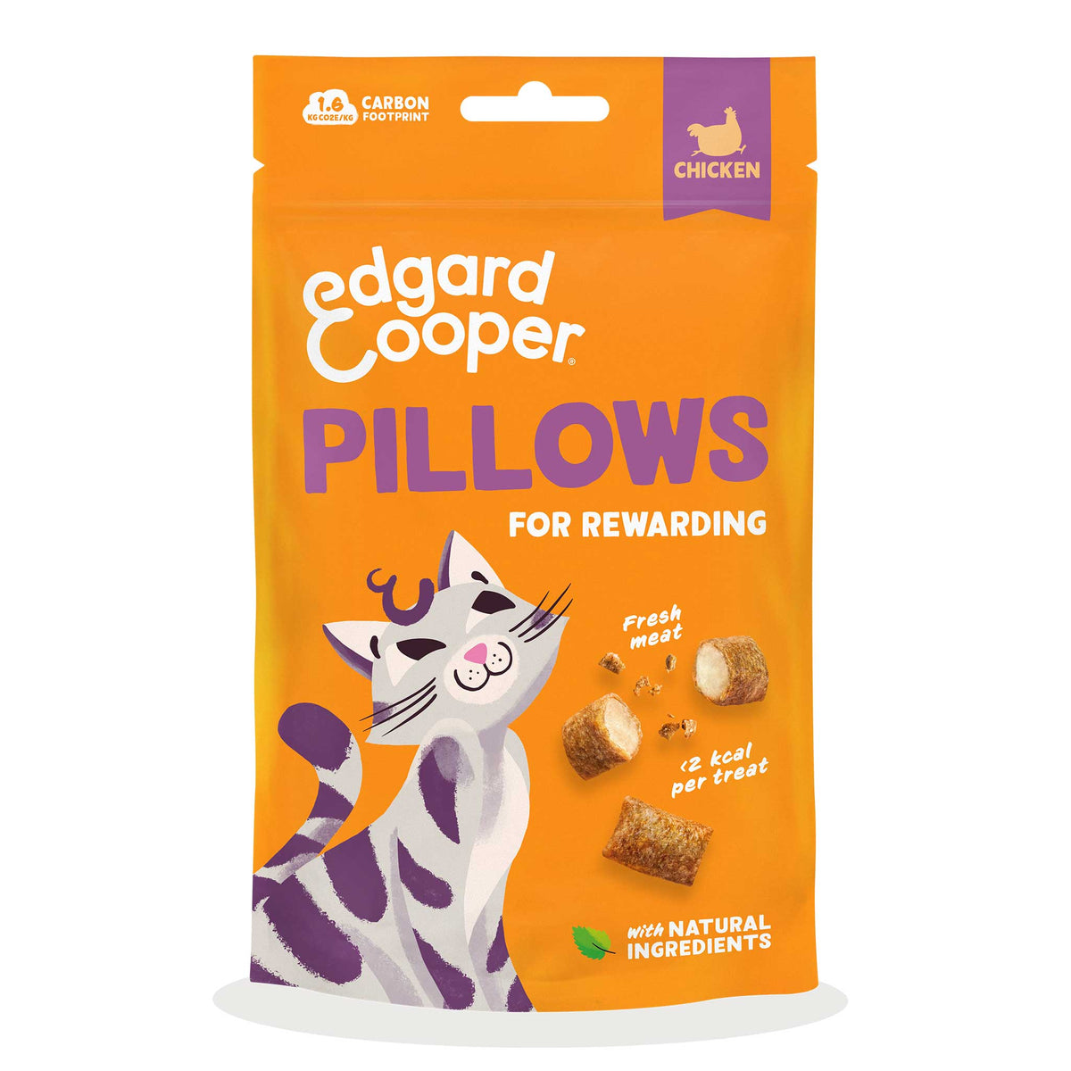 Edgard & Cooper Cat Treats - Chicken Pillows - 60g