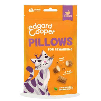 Edgard & Cooper Cat Treats - Chicken Pillows - 60g