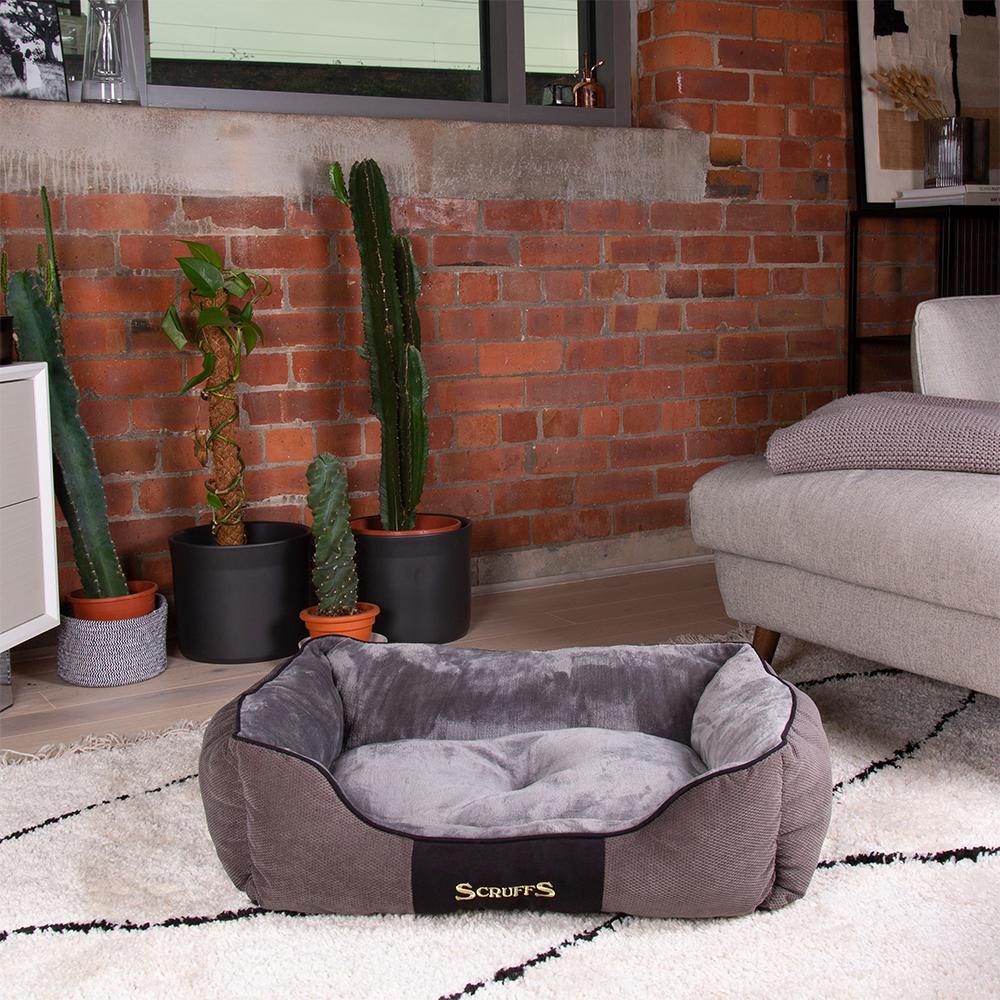 Scruffs Chester Box Dog Bed - Graphite Grey